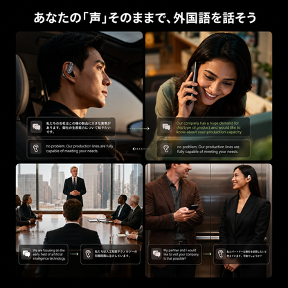 MONSTER AC790PLUS™ AI同時通訳・オープンイヤー完全ワイヤレスイヤホン